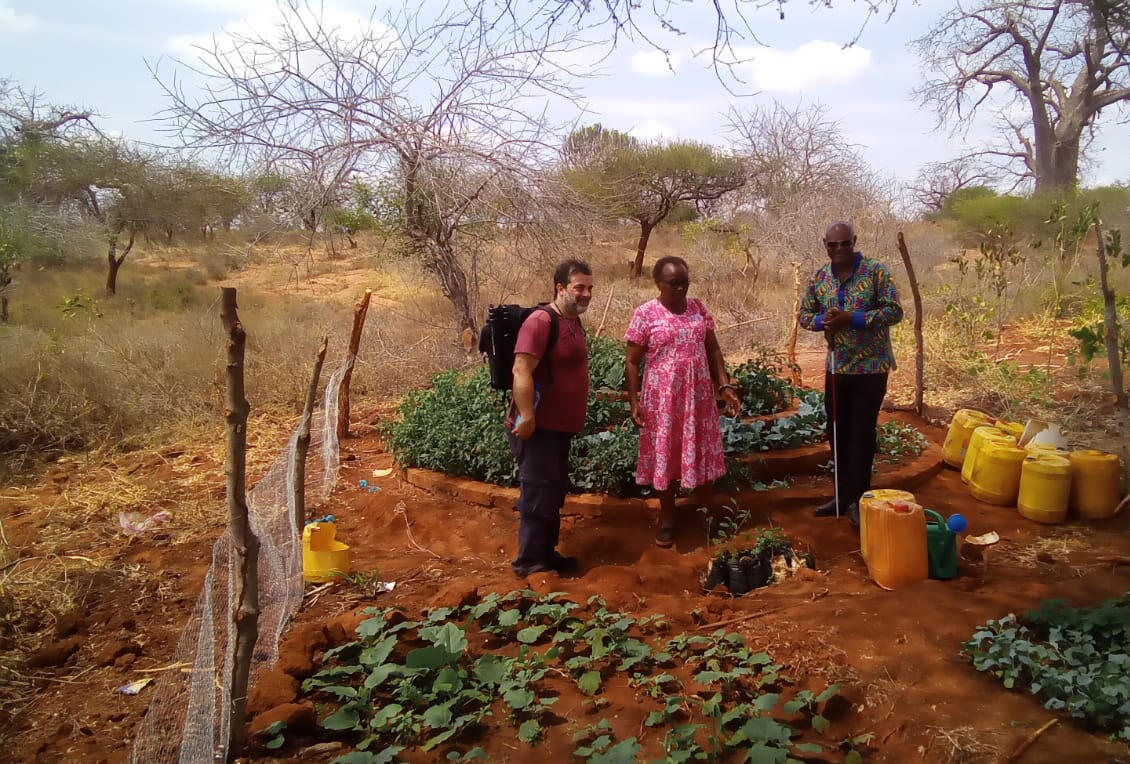 Visiting Francis and Jacinta's vegetable garden