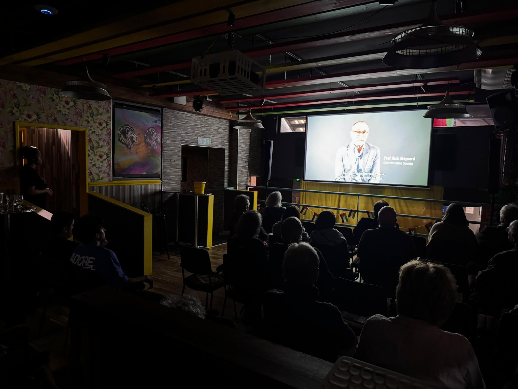 Audience gathering at The Circle for the special screening of Life Support
